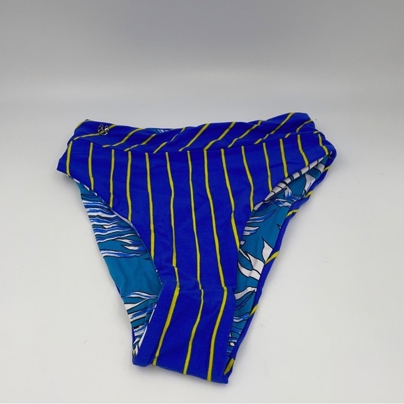 New! Maaji lorelai Suzy q striped high waisted bikini bottoms 12947 - Picture 5 of 9